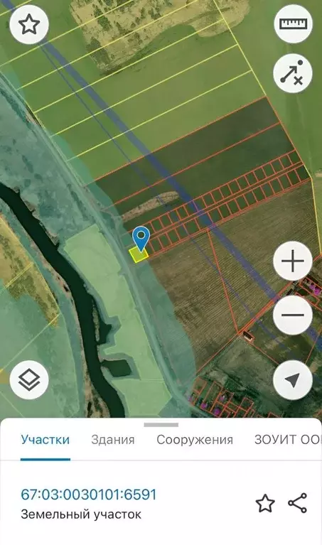 Участок в Смоленская область, Гагаринский муниципальный округ, д. ... - Фото 1