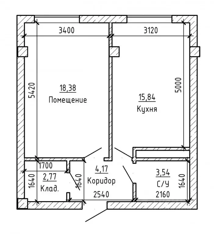 1-к кв. Кабардино-Балкария, Нальчик ул. Тарчокова, 35 (45.0 м) - Фото 2