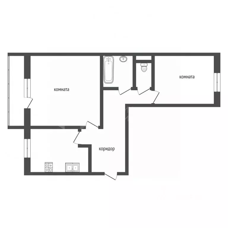 2-к кв. Тюменская область, Тюмень Солнечный проезд, 22 (56.1 м) - Фото 2