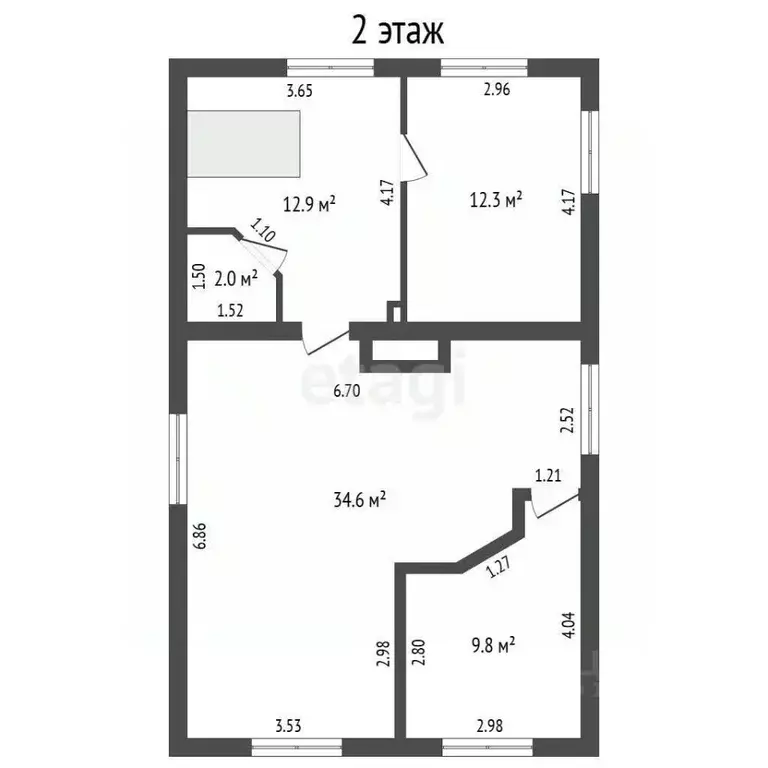 Дом в Вологодская область, Череповецкий район, д. Яконское 37А (137 м) - Фото 2