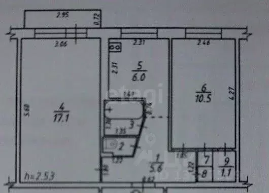 2-к кв. Иркутская область, Иркутск ул. Ржанова, 11 (43.8 м) - Фото 0