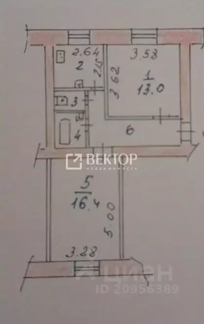 2-к кв. Ивановская область, Иваново Спортивная ул., 19 (48.0 м) - Фото 1