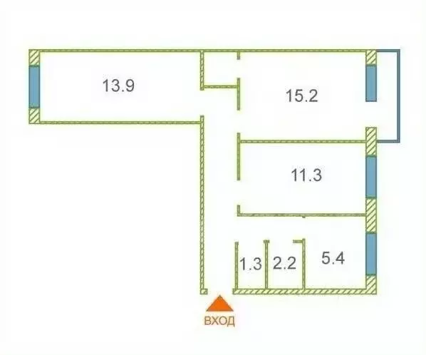 3-к кв. Ханты-Мансийский АО, Нефтеюганск 8-й мкр, 10 (59.4 м) - Фото 1