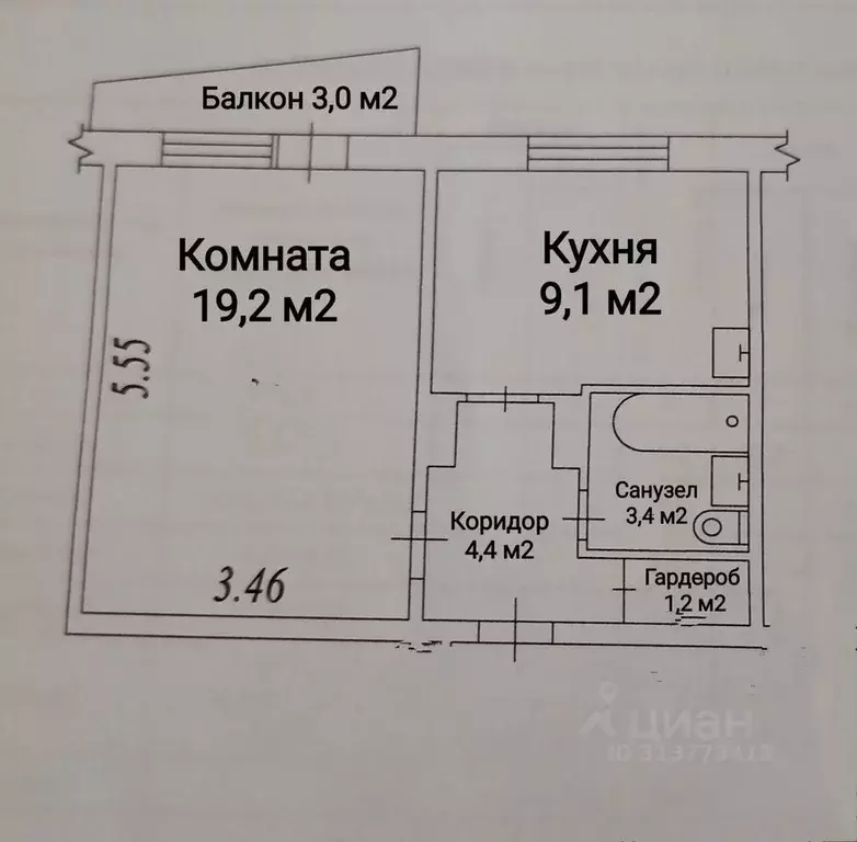 1-к кв. Новосибирская область, Бердск ул. Красная Сибирь, 118 (37.0 м) - Фото 0