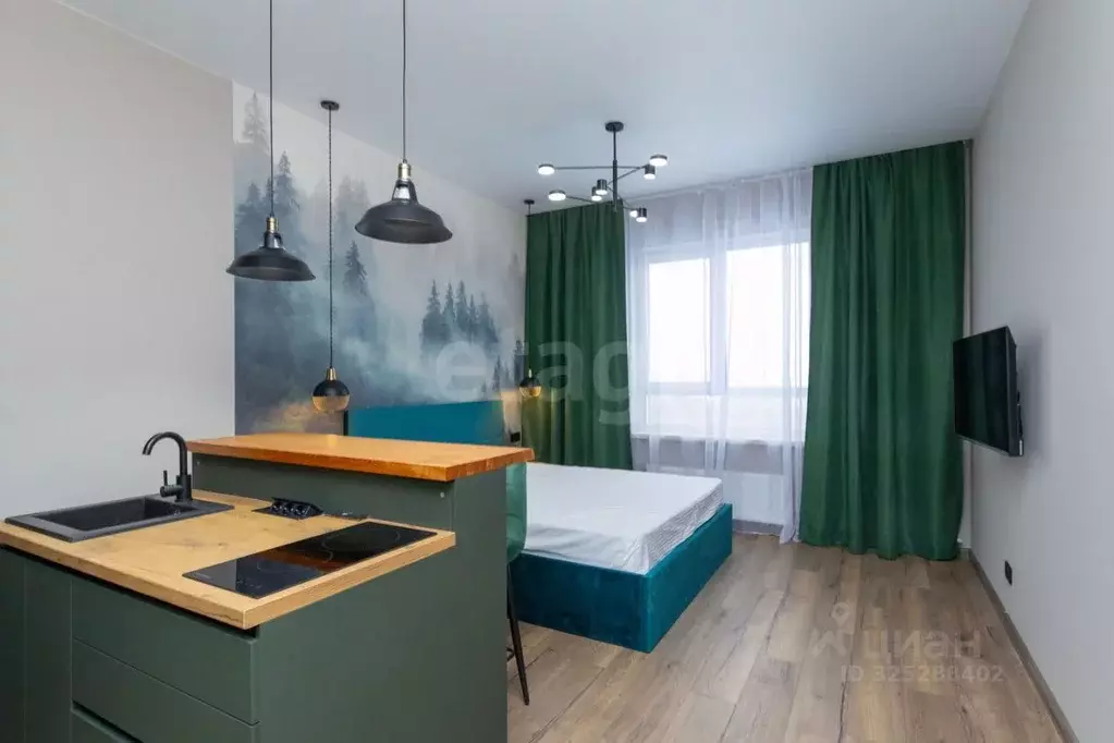 Студия Тюменская область, Тюмень ул. Сергея Свиридова, 7 (27.0 м) - Фото 1