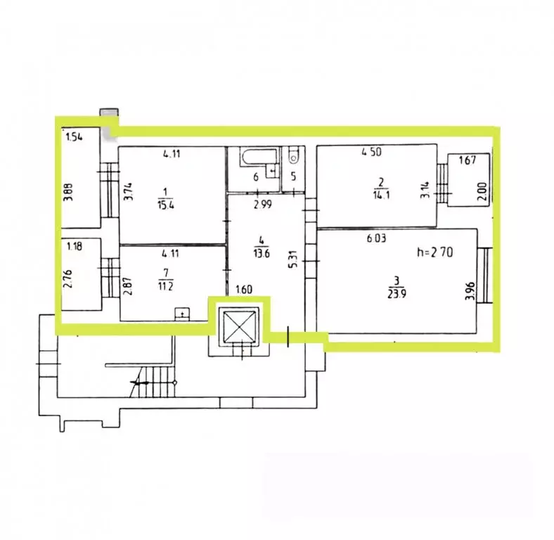 3-комнатная квартира: Пермь, улица Ленина, 10 (83.3 м) - Фото 2