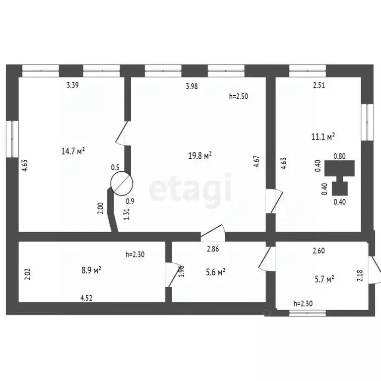 Дом в Башкортостан, Гафурийский район, Красноусольский сельсовет, с. ... - Фото 1