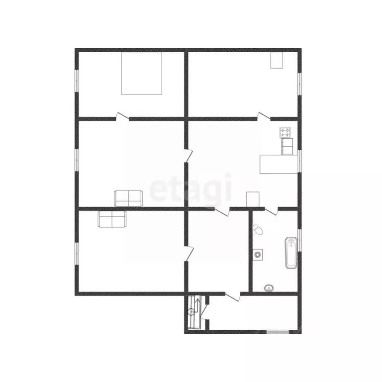 Дом в Белгородская область, Валуйки ул. Свободы, 164 (54 м) - Фото 2