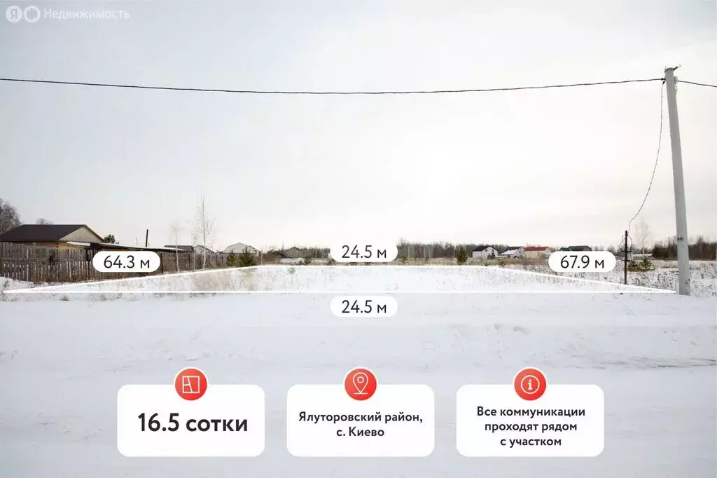 Участок в село Киева, улица Победы (16.5 м) - Фото 2