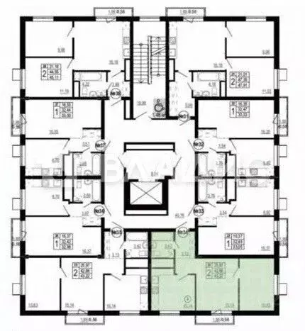 2-к кв. Белгородская область, Белгород Донецкая ул., 79Ак7 (43.22 м) - Фото 2