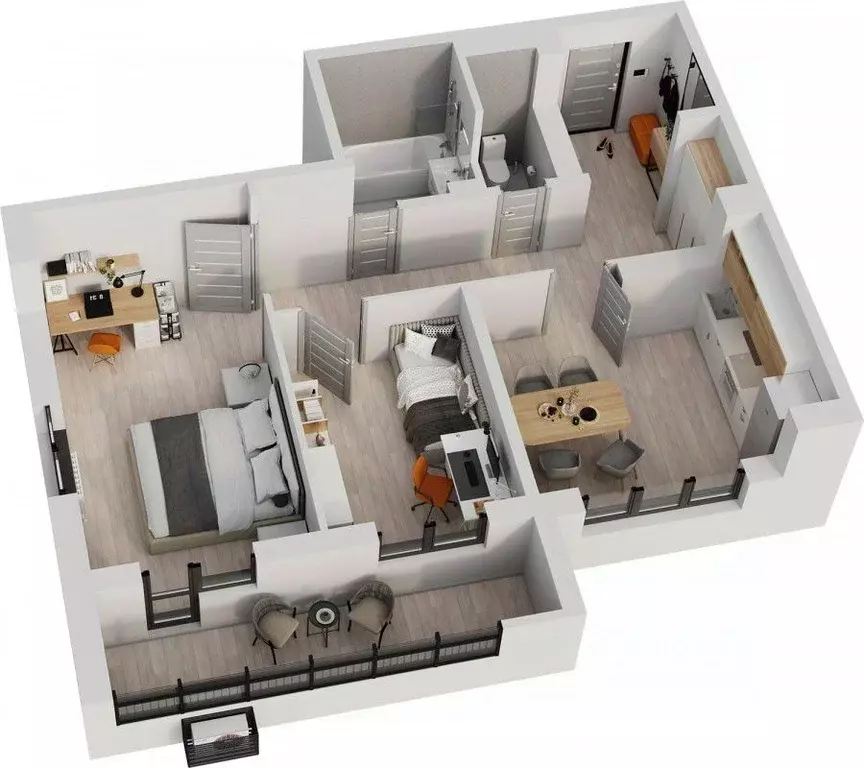 2-к кв. Татарстан, Альметьевск просп. Строителей, 70Б (63.6 м) - Фото 1