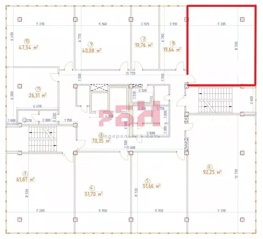 Офис в Орловская область, Орел Полесская ул., 6 (61 м) - Фото 1