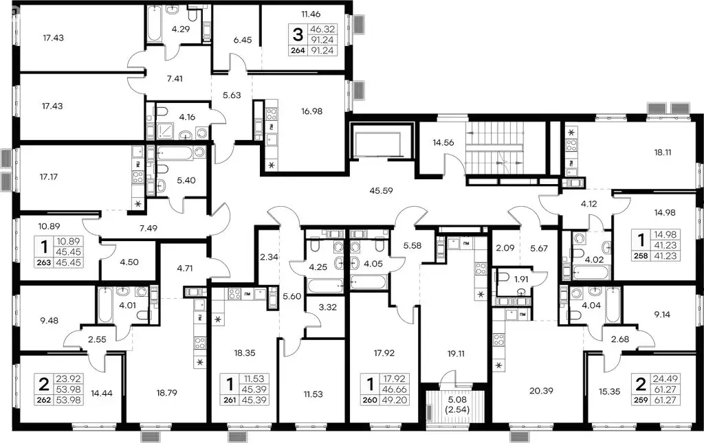 3-комнатная квартира: Санкт-Петербург, улица Шкапина, 15 (95.7 м) - Фото 1