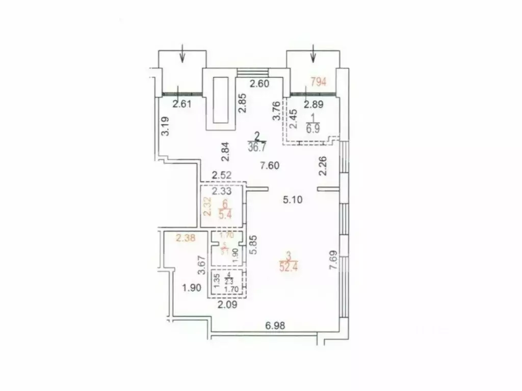 Помещение свободного назначения в Москва ул. Фонвизина, 18 (106 м) - Фото 1