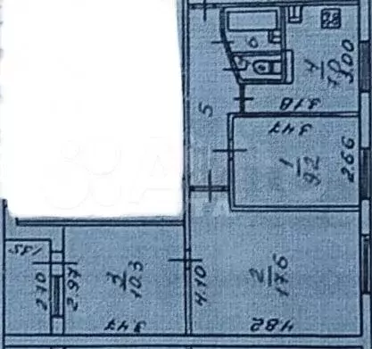 3-к. квартира, 53,4м, 2/9эт. - Фото 0