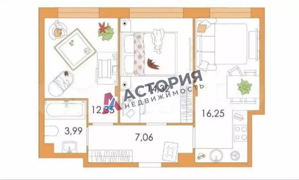 2-комнатная квартира: Тула, Самоварная улица, 10 (53.2 м) - Фото 1