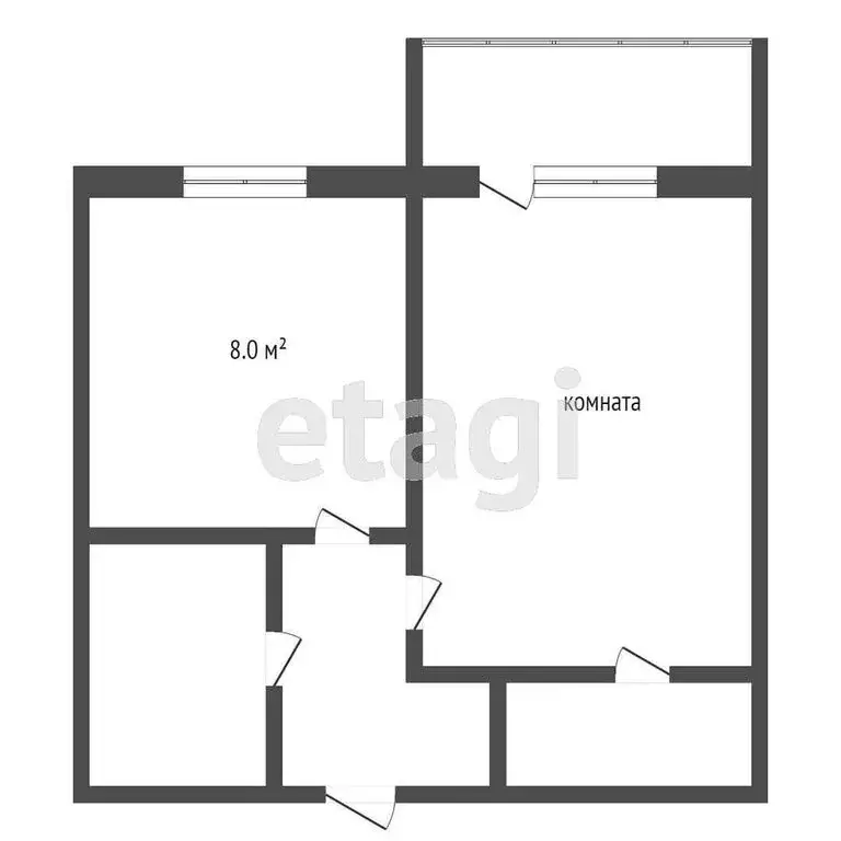 1-комнатная квартира: Ялуторовск, улица Свободы, 164к3 (33.5 м) - Фото 1