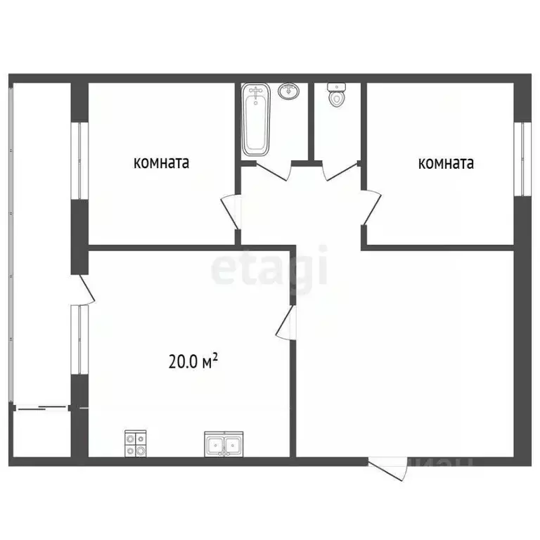 3-к кв. Ярославская область, Ярославль проезд Доброхотова, 5 (63.1 м) - Фото 1