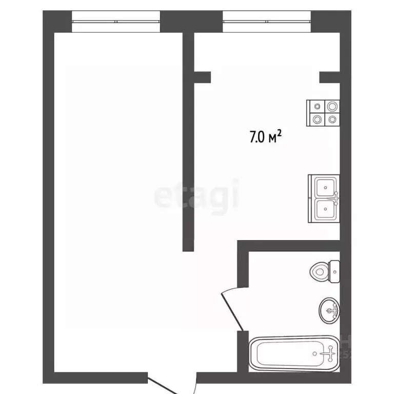 1-к кв. Ставропольский край, Кисловодск ул. Орджоникидзе (36.2 м) - Фото 2