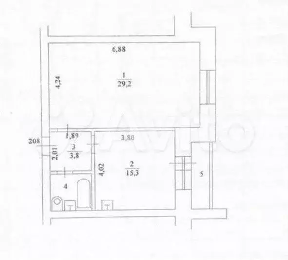 1-к. квартира, 52 м, 5/12 эт. - Фото 0