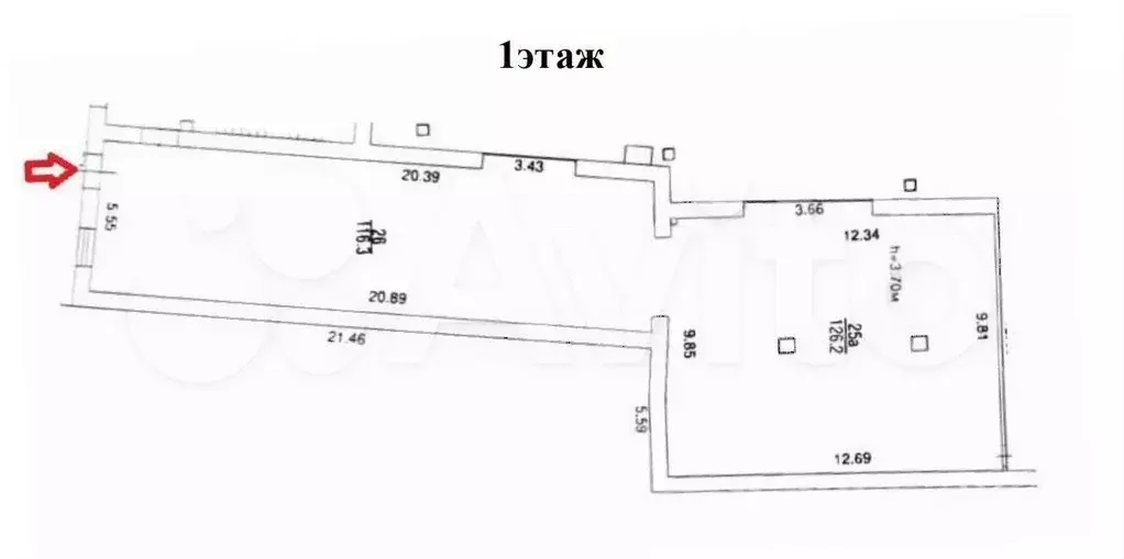 Под магазин сао 245,5м - Фото 0