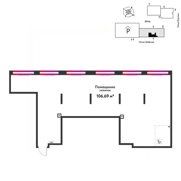Торговая площадь в Свердловская область, Екатеринбург ул. Шефская, 22А ... - Фото 1