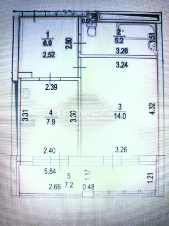 1-к кв. Башкортостан, Уфа Бакалинская ул., 4 (37.6 м) - Фото 2
