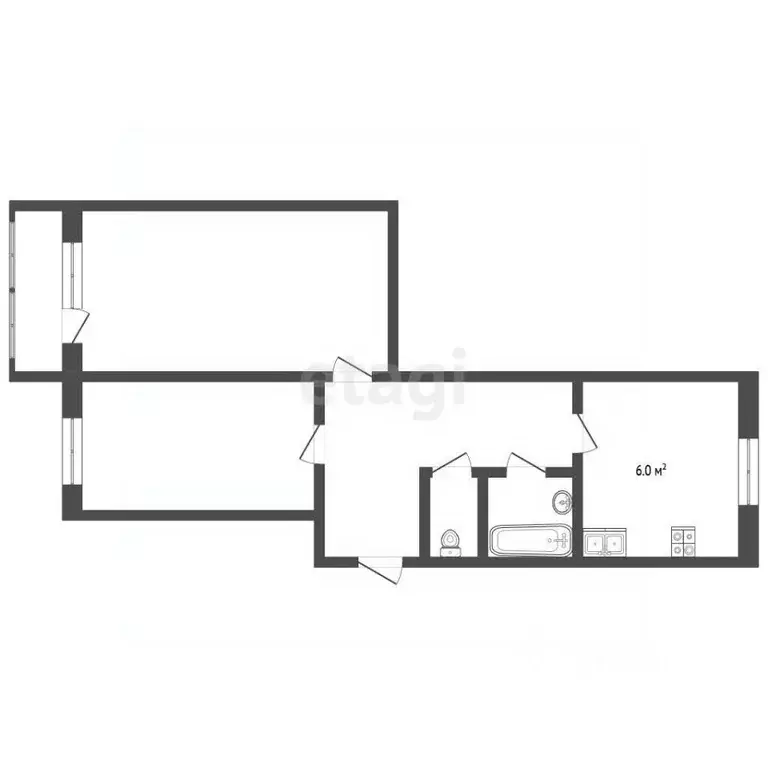 2-к кв. Нижегородская область, Выкса Юбилейный мкр, 3 (43.0 м) - Фото 1