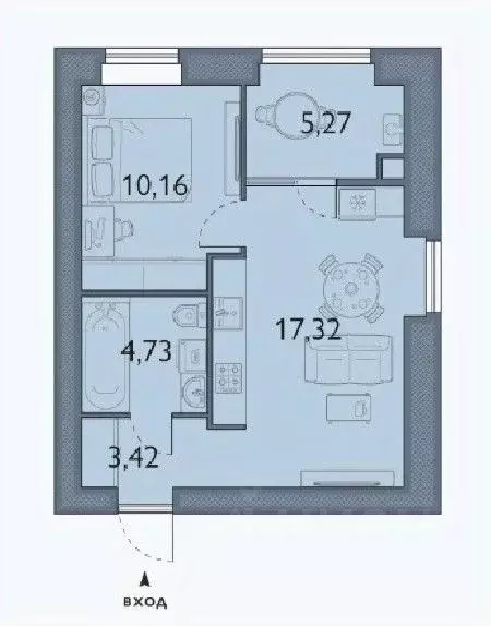 1-к кв. Брянская область, Брянский район, пос. Мичуринский, ... - Фото 1
