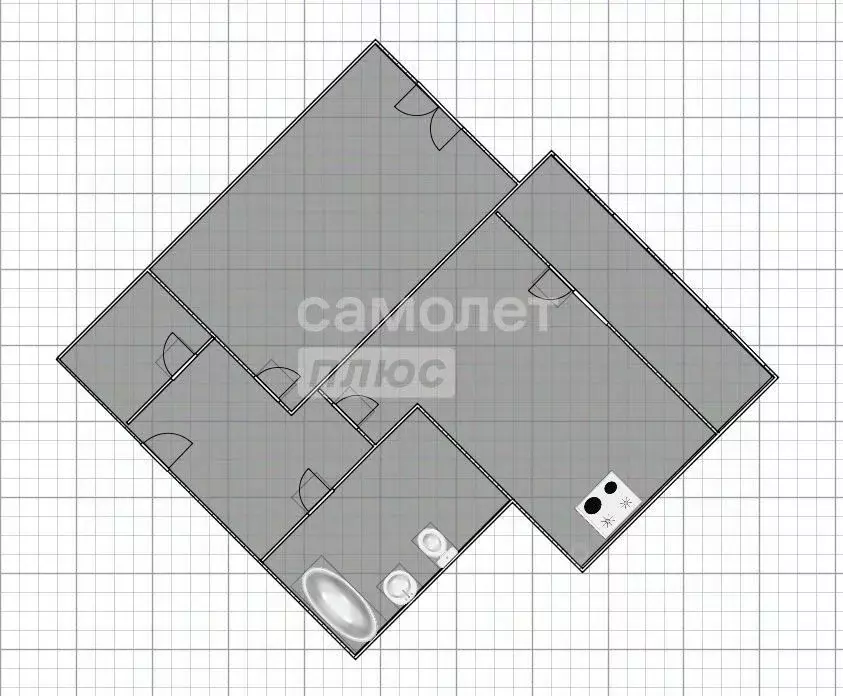 1-к кв. Пензенская область, Пенза ул. Мира, 44 (46.2 м) - Фото 1