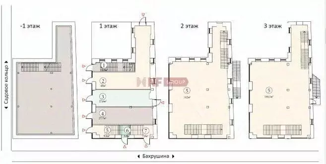 Торговая площадь в Москва ул. Бахрушина, 36/14С3 (51 м) - Фото 1