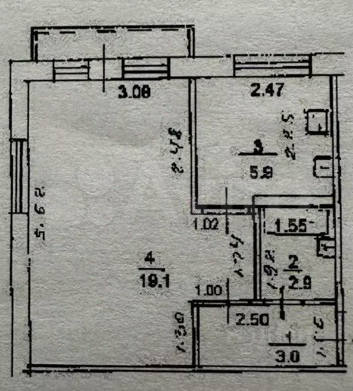 1-к. квартира, 32 м, 4/5 эт. - Фото 0