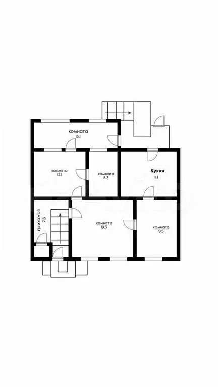 3-к. квартира, 81 м, 1/2 эт. - Фото 0