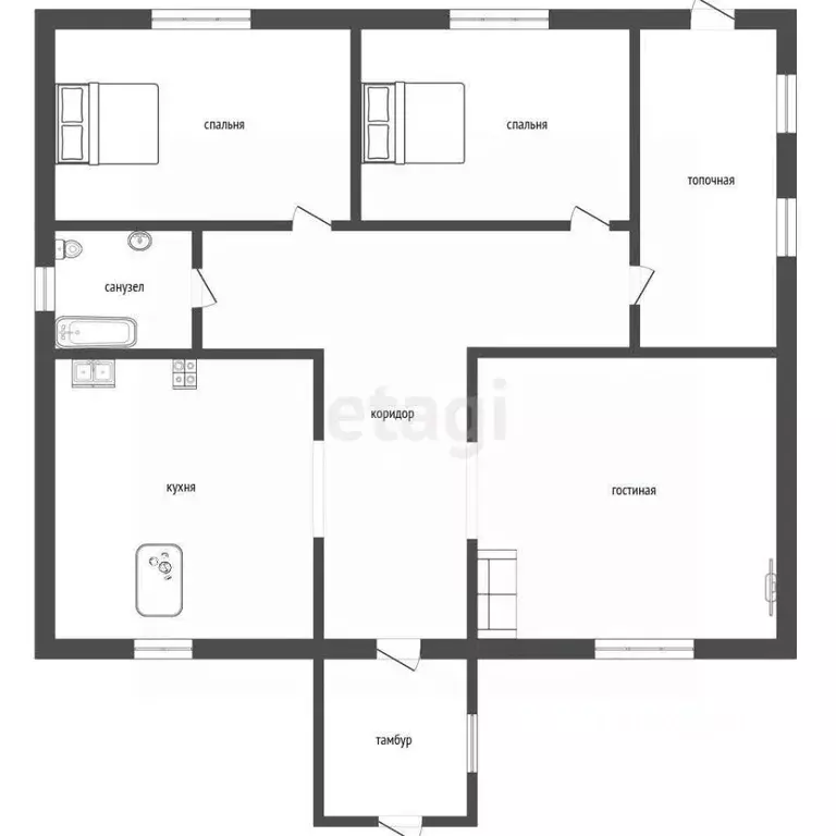 Дом в Оренбургская область, Оренбургский район, Экспериментальный ... - Фото 2