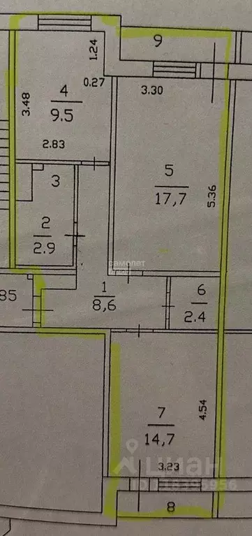 2-к кв. Ленинградская область, Колтуши Всеволожский район, пер. ... - Фото 2