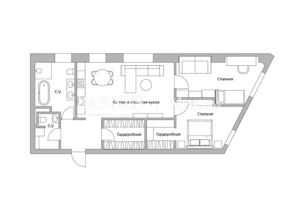 3-к кв. Москва Мерзляковский пер., 13 (96.9 м) - Фото 2