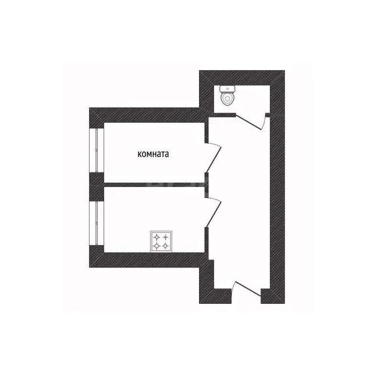 1-к кв. Ленинградская область, Новая Ладога Волховский район, ... - Фото 2