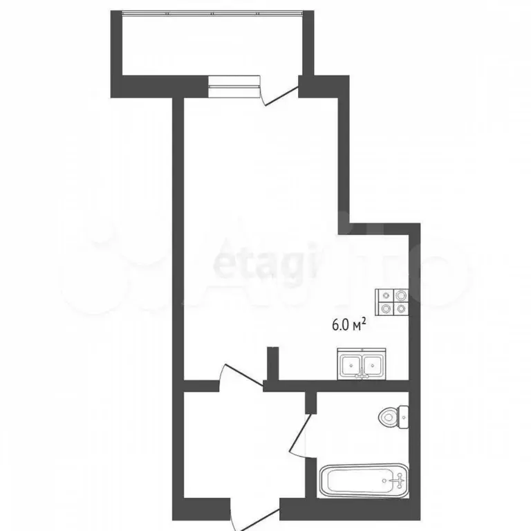 Квартира-студия, 25 м, 16/18 эт. - Фото 0