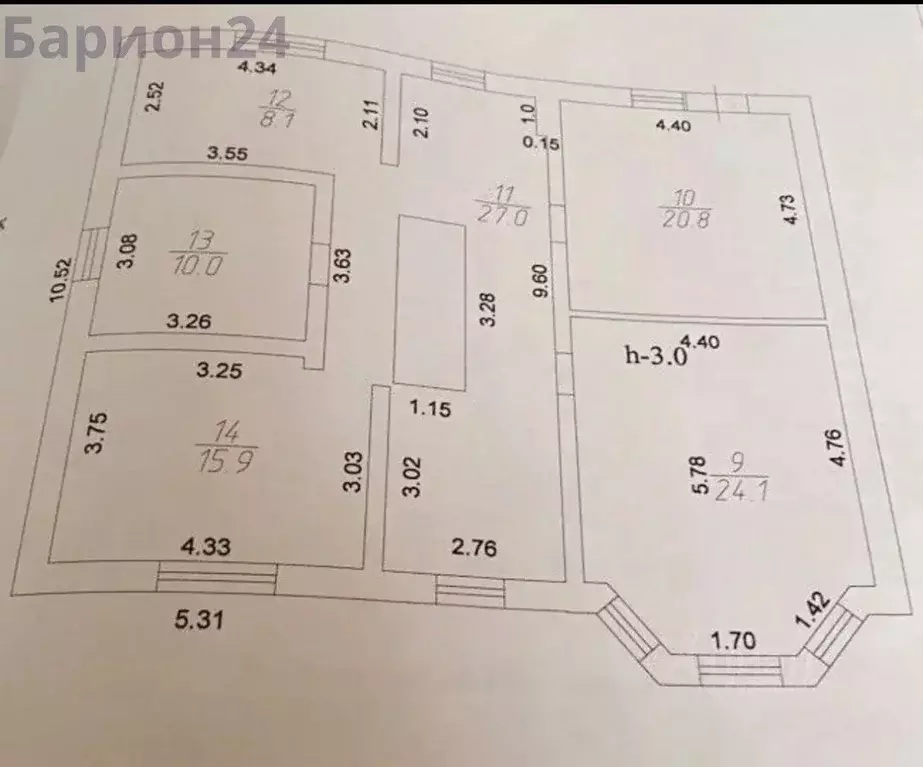 Дом в Калужская область, Боровский муниципальный округ, с. Совхоз ... - Фото 2
