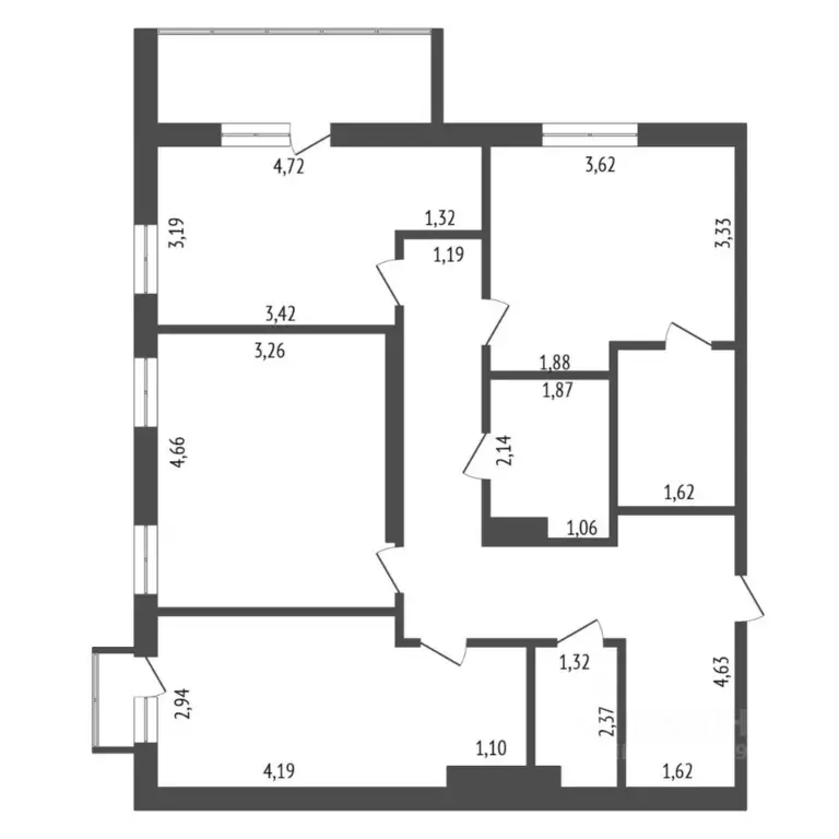 3-к кв. Тюменская область, Тюмень ул. Александра Протозанова, 8 (86.2 ... - Фото 2