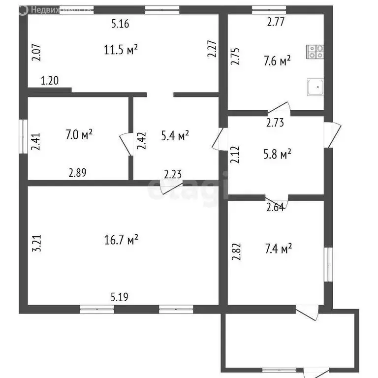 Дом в Эльбан, улица Гоголя (66.1 м) - Фото 0