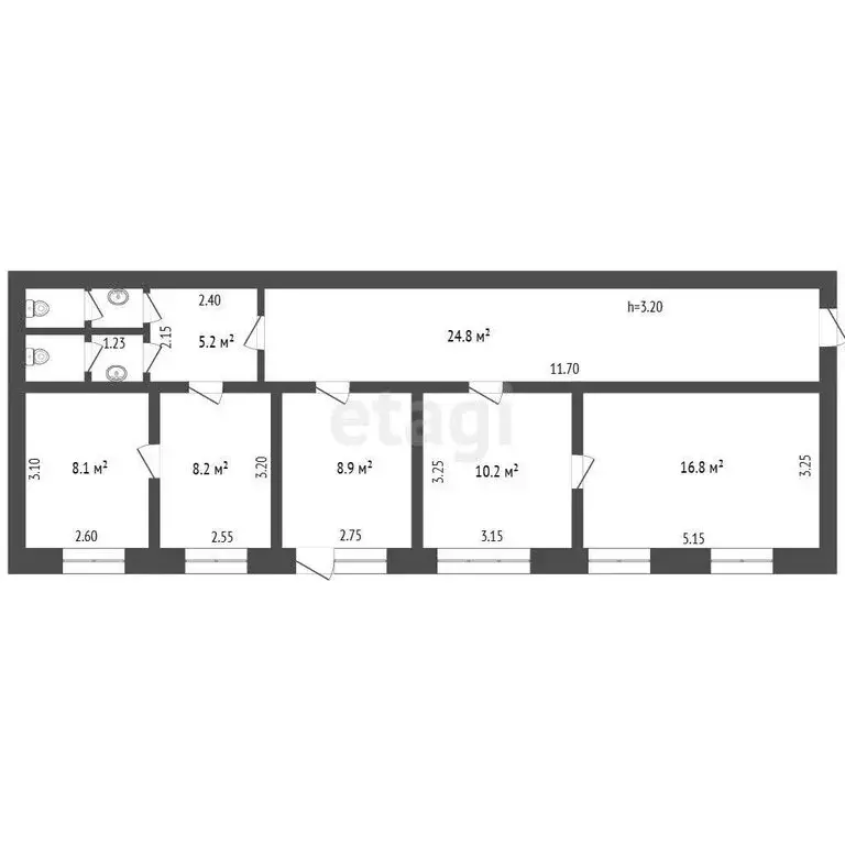 Офис (180 м) - Фото 1