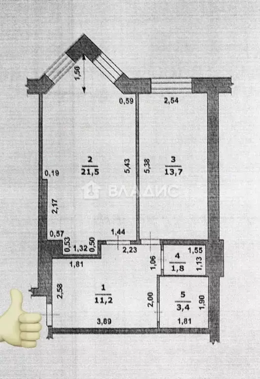1-к кв. Белгородская область, Борисовка городское поселение, Борисовка ... - Фото 2