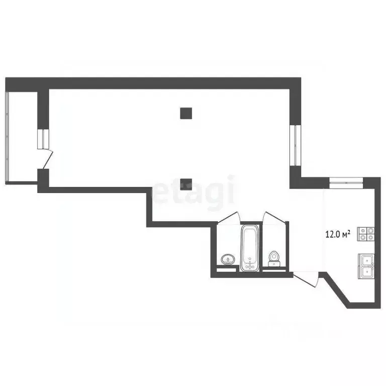 2-к кв. Омская область, Омск ул. 1-ой Красной Звезды, 73 (64.0 м) - Фото 1