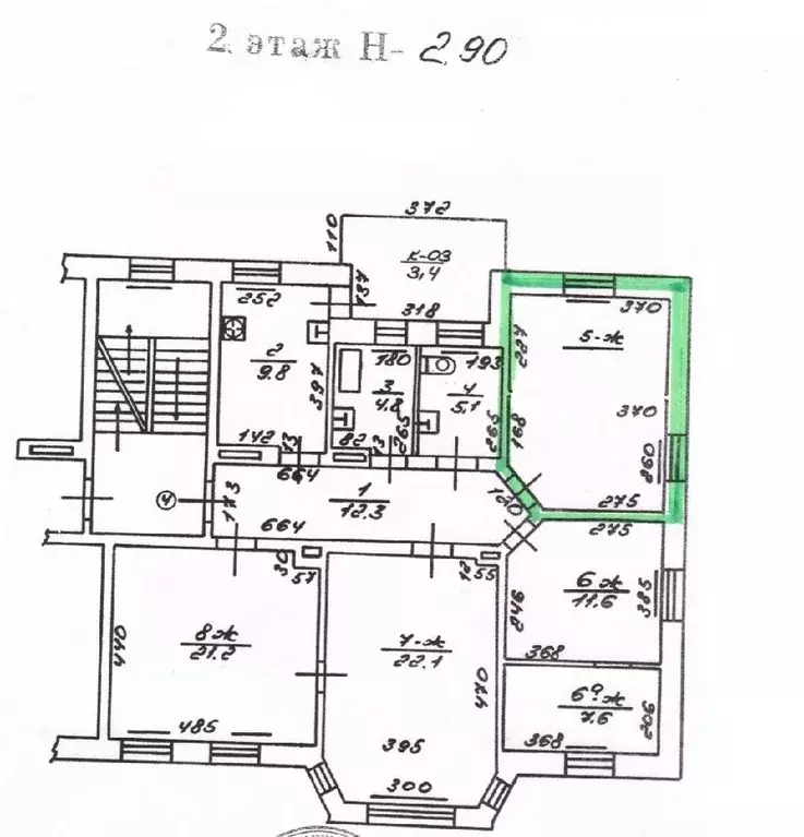 Комната Калининградская область, Калининград ул. Некрасова, 26 (18.0 ... - Фото 1