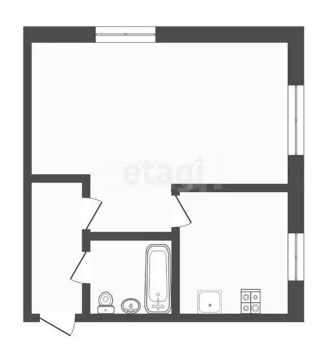 1-комнатная квартира: Иркутск, улица Лермонтова, 327 (32.2 м) - Фото 0