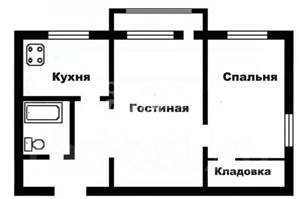 2-к кв. Липецкая область, Липецк Осенний проезд, 6 (44.0 м) - Фото 1