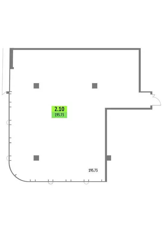 Офис (195.73 м) - Фото 1