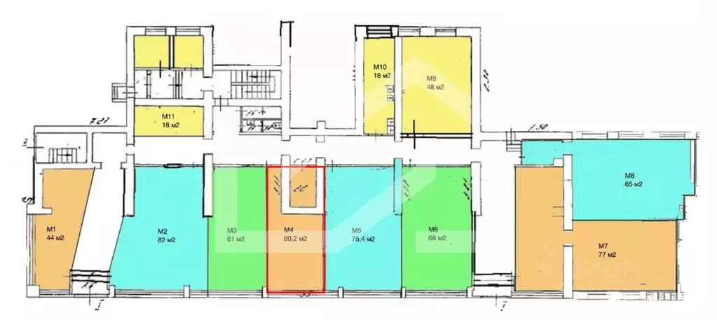 Помещение свободного назначения в Москва просп. Мира, 131К1 (60 м) - Фото 2