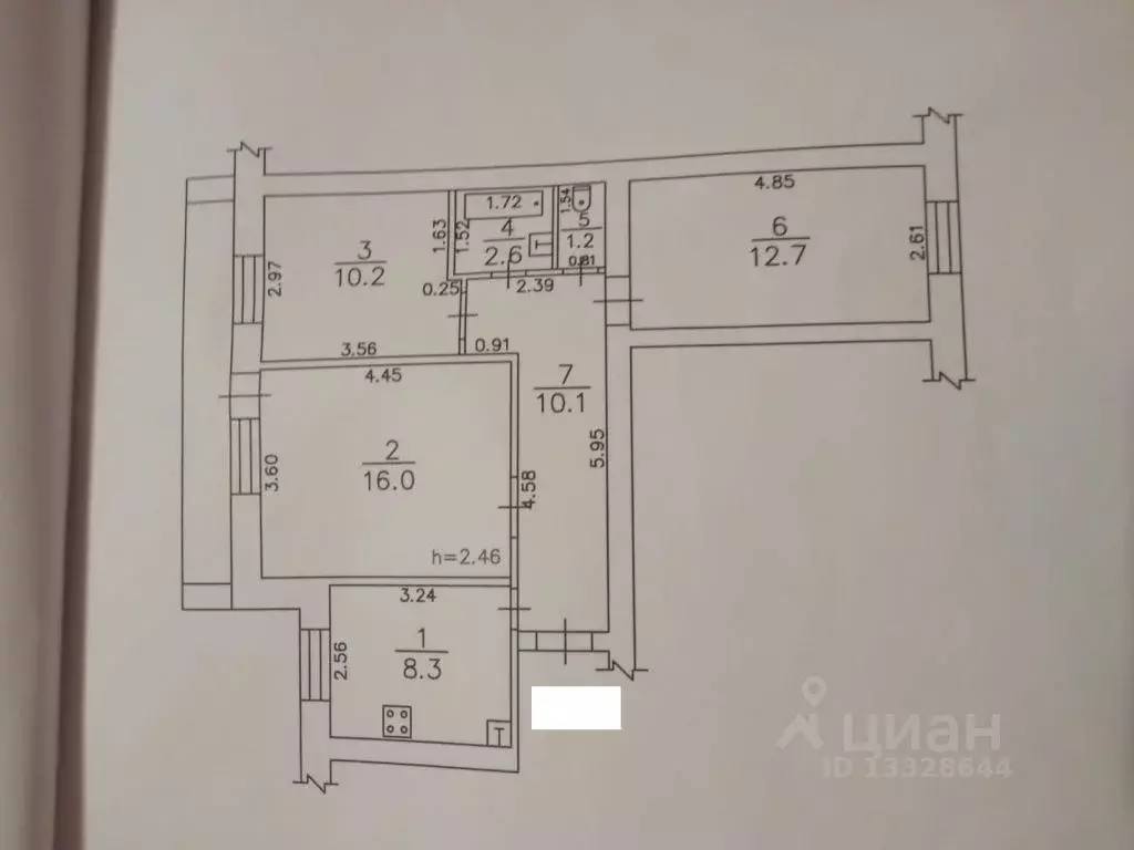 3-к кв. Кировская область, Киров ул. МОПРА, 39 (64.0 м) - Фото 1